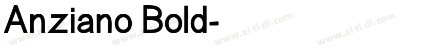 Anziano Bold字体转换